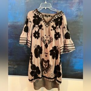 Appliqué Dress by Black